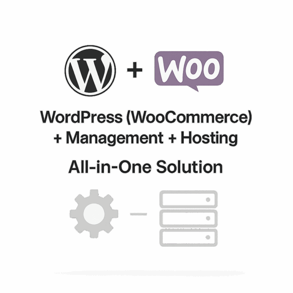 Wordpress (WooCommerce) + Management + Hosting
